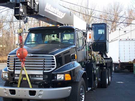 2007 Sterling Truck with Manitex Boom Crane For Sale 